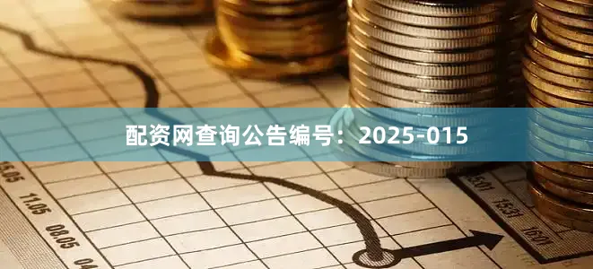 配资网查询公告编号:2025-015